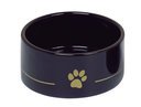 Keramik Napf Golden Paw Ø 18 x 7 cm - 1,1 l - schwarz/gold
