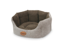 Komfort Hundebett Josi oval 55x50x21 cm, kaffeebraun