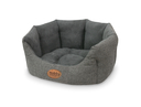 Komfort Hundebett Josi oval 45x40x19 cm, grau