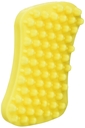 pet+me Reinigungsbürste Massagebürste für Haustiere gelb, 12x6x2,5cm, Hunde mit dichten Haarkleid