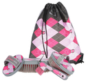 Covalliero Pferde Putzbeutel Lilli befüllt für Kinder rosa/pink, 40x35 cm