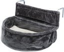 Plüsch Kuschelsack XXL für Heizkörper 55 × 15 × 36 cm, dunkelgrau