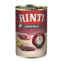 Rinti Sensible Nassfutter Hundefutter 6x400g, Pferd Ross, Hühnerleber & Kartoffel
