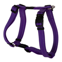 Rogz Utility H-Geschirr für Hunde Nitelife Gr. S: Halsumfang 20 - 34 cm, Brustumfang 23 - 37 cm, lila