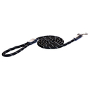 Rogz Rope Hundeleine einfach Länge 1,80 m, Breite 6 mm, schwarz