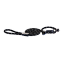 Rogz Rope Moxonleine für Hunde Länge 1,80 m, Breite 9 mm, schwarz