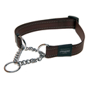Rogz Utility Obedience Hundehalsband Snake Gr. M: Halsumfang 26 - 40 cm, schoko