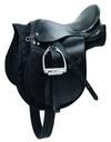 Covalliero Sattel Set Vielseitigkeit, Gr. 17,5'' , Sattelgurt 125 cm, Kammerweite 30,5 cm schwarz