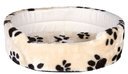 Trixie Hundebett Charly 43 x 38 cm, beige mit Pfoten