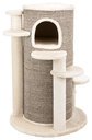 Kratzbaum XXL Oskar 114 cm, creme/braun-meliert