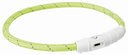 Trixie Hunde Leuchtring Nylon USB XS–S: 35 cm/ø 7 mm, grün