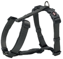 Premium Nylon Hundegeschirr XXS–XS, Bauch: 20–32 cm/10 mm, graphit