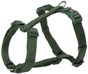 Premium Nylon Hundegeschirr XXS–XS, Bauch: 20–32 cm/10 mm, waldgrün