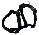 Premium Nylon Hundegeschirr XXS–XS, Bauch: 20–32 cm/10 mm, schwarz