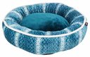 Xmas Hundebett Lumi mit Plüsch Bezug Ø 50 cm, petrol