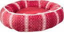 Xmas Hundebett Lumi mit Plüsch Bezug Ø 50 cm, rot