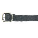 Nylon Sporenriemen schwarz/silber