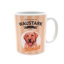 WAUSTARK Retro Kaffeebecher Senior, orange
