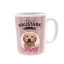 WAUSTARK Retro Kaffeebecher Puppy, pink