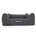 Wauweich Hundebett mit Klettlogo 65 x 50 x 21 cm, schwarz