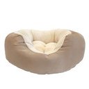Komfortbett mit hohem Rand XL: Ø 100 cm, sand/beige