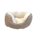 Komfortbett mit hohem Rand M: Ø 65 cm, sand/beige