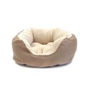 Komfortbett mit hohem Rand S: Ø 55 cm, sand/beige