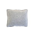 Kuschelkissen mit Fleece Fleecekissen: 20x25 cm, hellgrau