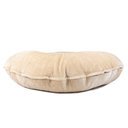Luxuskissen rund für Hunde Ø 100 cm, beige, Plüsch