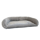 Sofadecke für Hunde aus Plüsch M: 130 x 95 cm, hellgrau, Plüsch