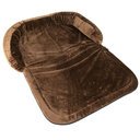 Sofadecke für Hunde aus Plüsch M: 130 x 95 cm, braun (Plüsch)